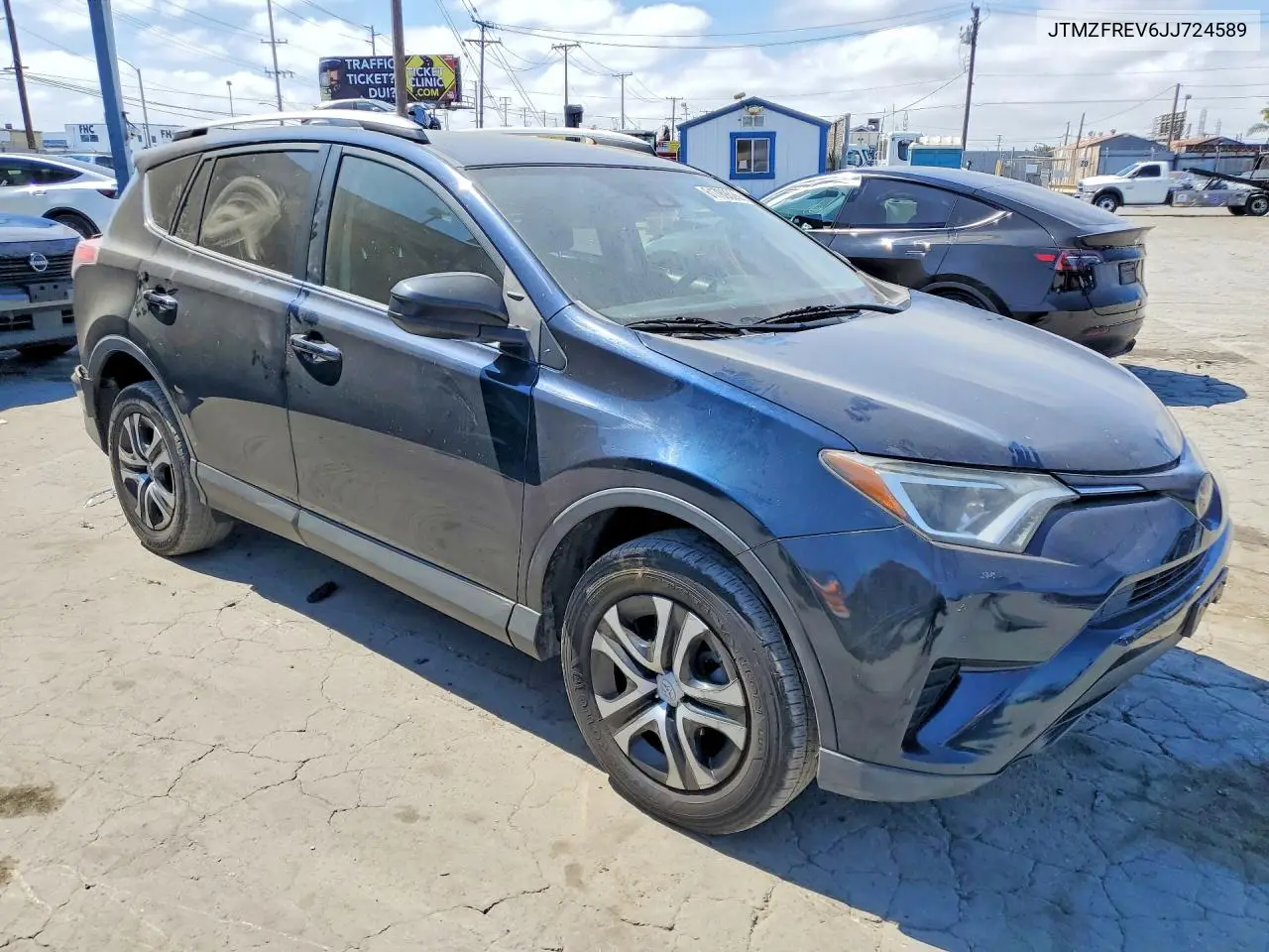 2018 Toyota Rav4 Le VIN: JTMZFREV6JJ724589 Lot: 61789526