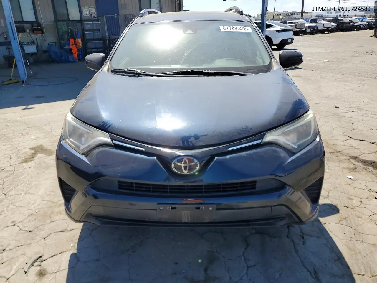 2018 Toyota Rav4 Le VIN: JTMZFREV6JJ724589 Lot: 61789526