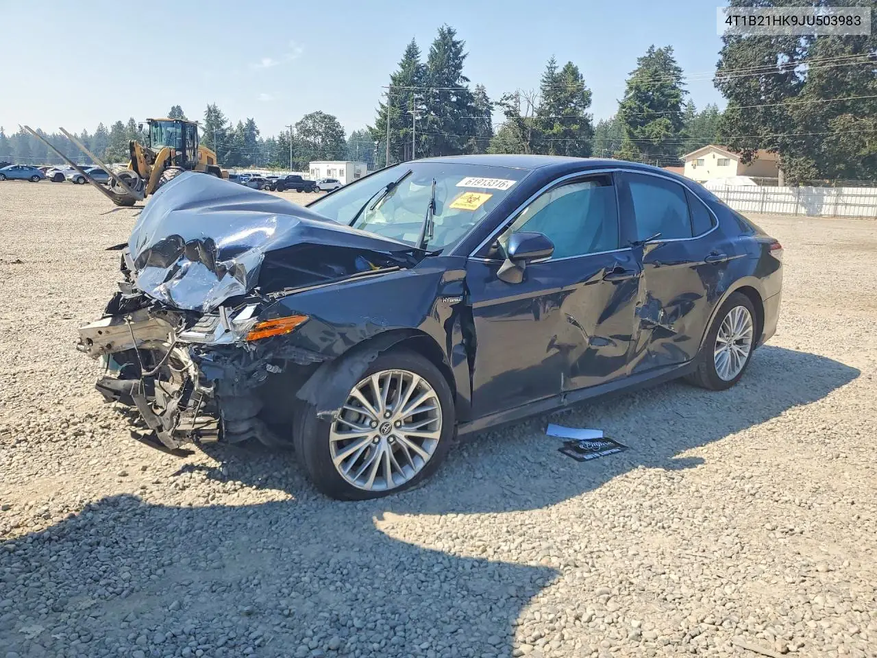 2018 Toyota Camry Hybrid Xle VIN: 4T1B21HK9JU503983 Lot: 61913316