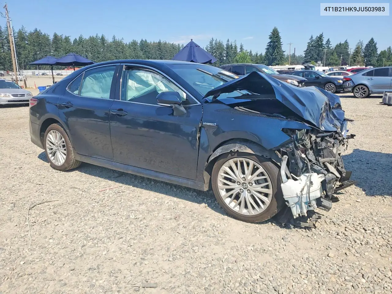 2018 Toyota Camry Hybrid Xle VIN: 4T1B21HK9JU503983 Lot: 61913316