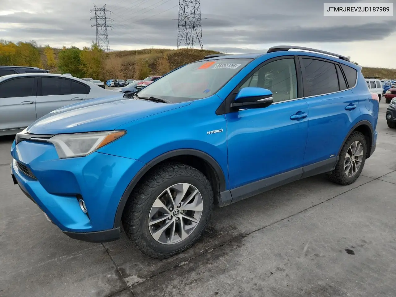JTMRJREV2JD187989 2018 Toyota Rav4 Hv