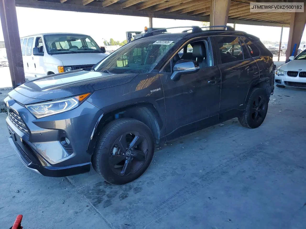2019 Toyota Rav4 Hybrid Xse VIN: JTMEWRFV0KD500182 Lot: 48522806