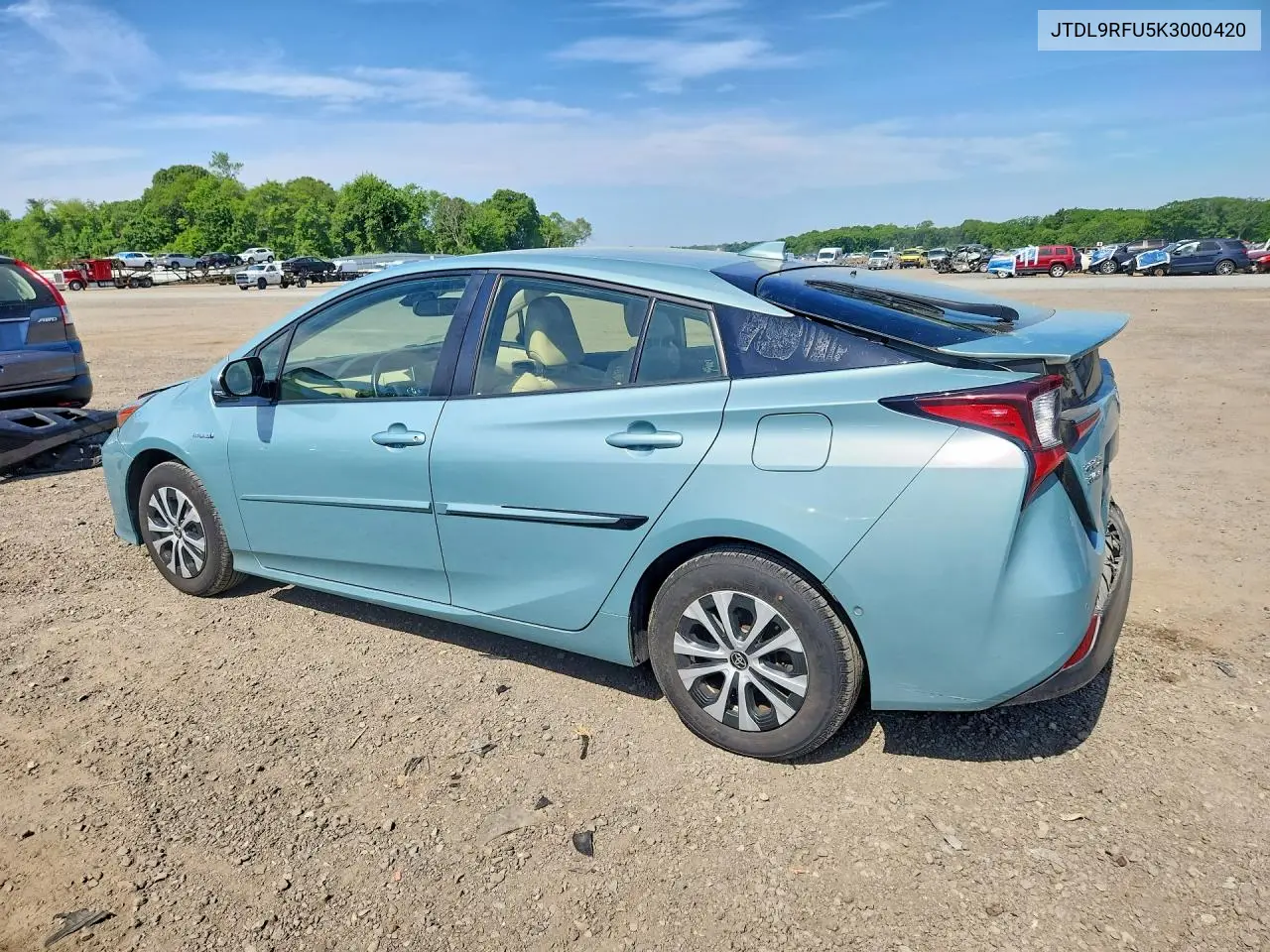 2019 Toyota Prius Xle Awd-E VIN: JTDL9RFU5K3000420 Lot: 55695876