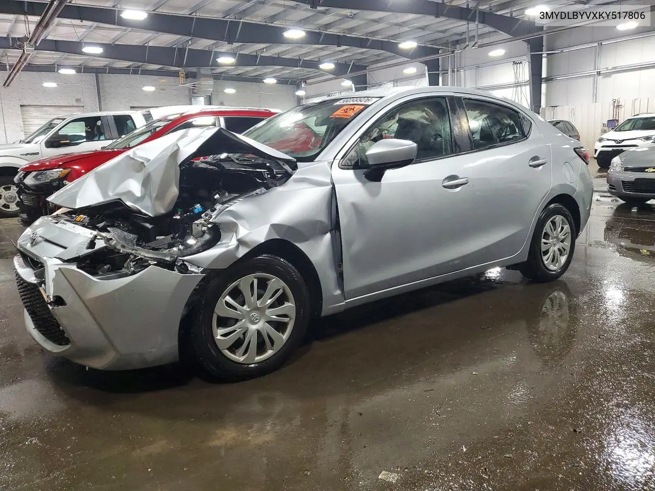 2019 Toyota Yaris L VIN: 3MYDLBYVXKY517806 Lot: 56099926