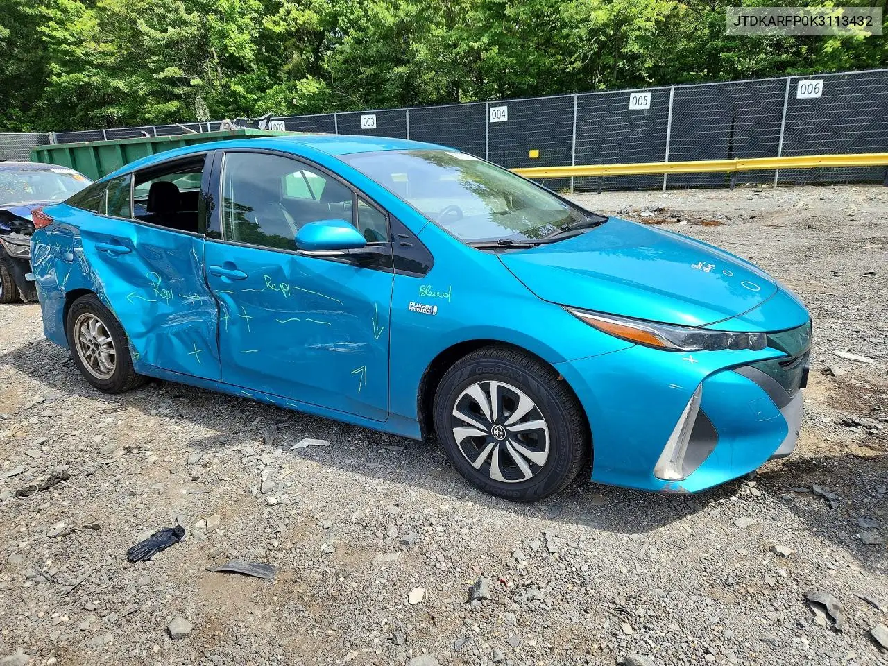 JTDKARFP0K3113432 2019 Toyota Prius Prime Premium