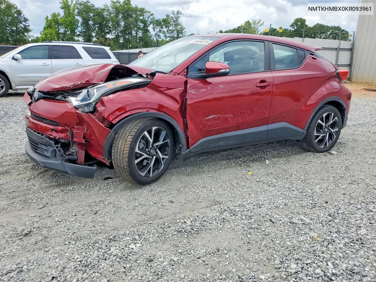 2019 Toyota C-Hr Xle VIN: NMTKHMBX0KR093961 Lot: 56464916