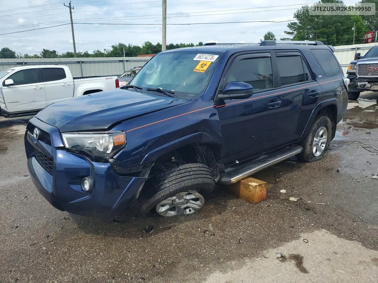2019 Toyota 4Runner Sr5 VIN: JTEZU5JR2K5199950 Lot: 56514276