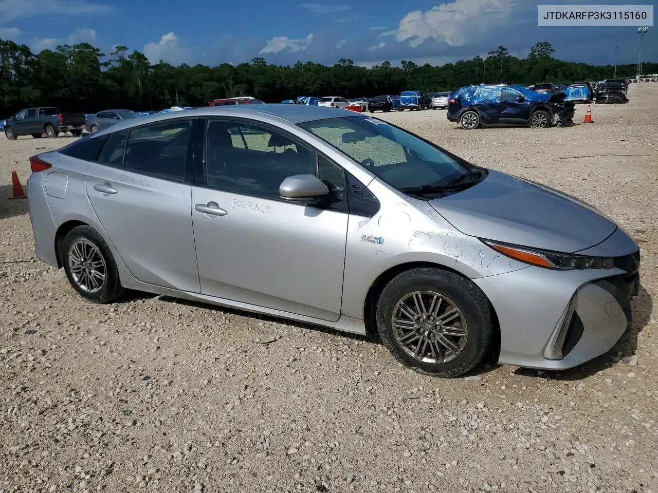 2019 Toyota Prius Prime Premium VIN: JTDKARFP3K3115160 Lot: 56674726