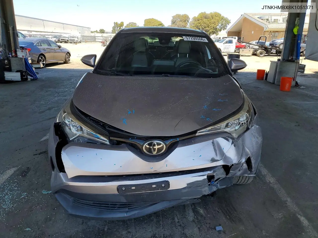 2019 Toyota C-Hr Le VIN: JTNKHMBX8K1051371 Lot: 57200556