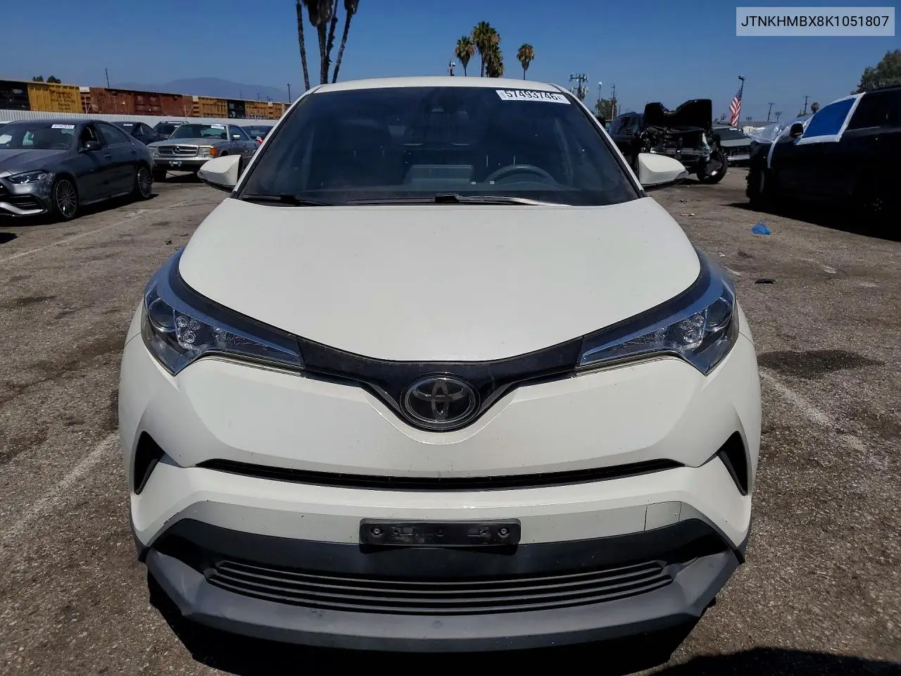 2019 Toyota C-Hr Le VIN: JTNKHMBX8K1051807 Lot: 57493746