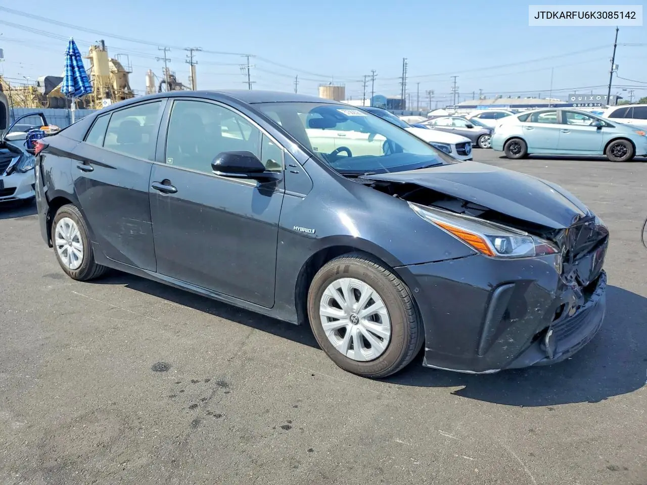 2019 Toyota Prius Le VIN: JTDKARFU6K3085142 Lot: 57562626