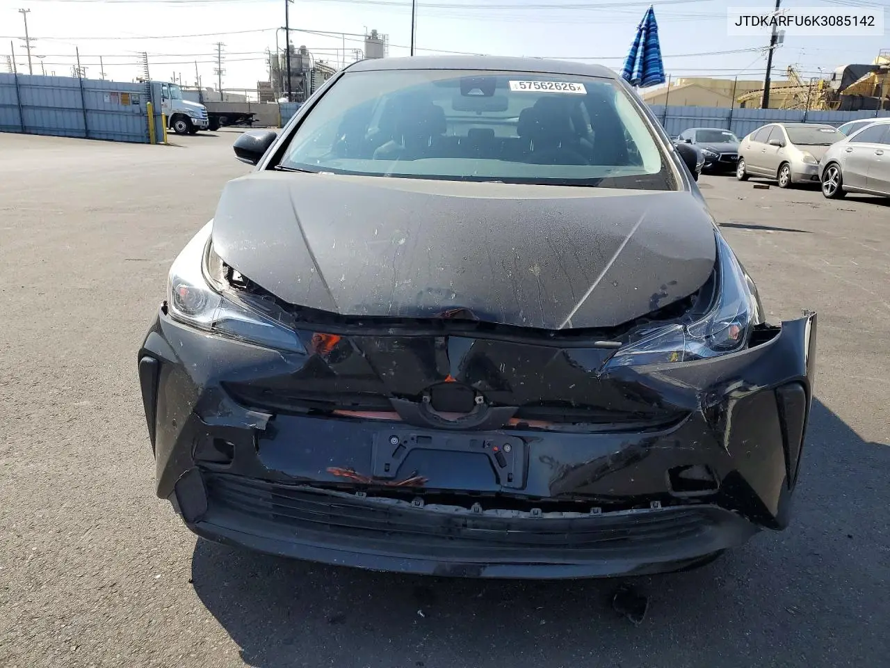 2019 Toyota Prius Le VIN: JTDKARFU6K3085142 Lot: 57562626