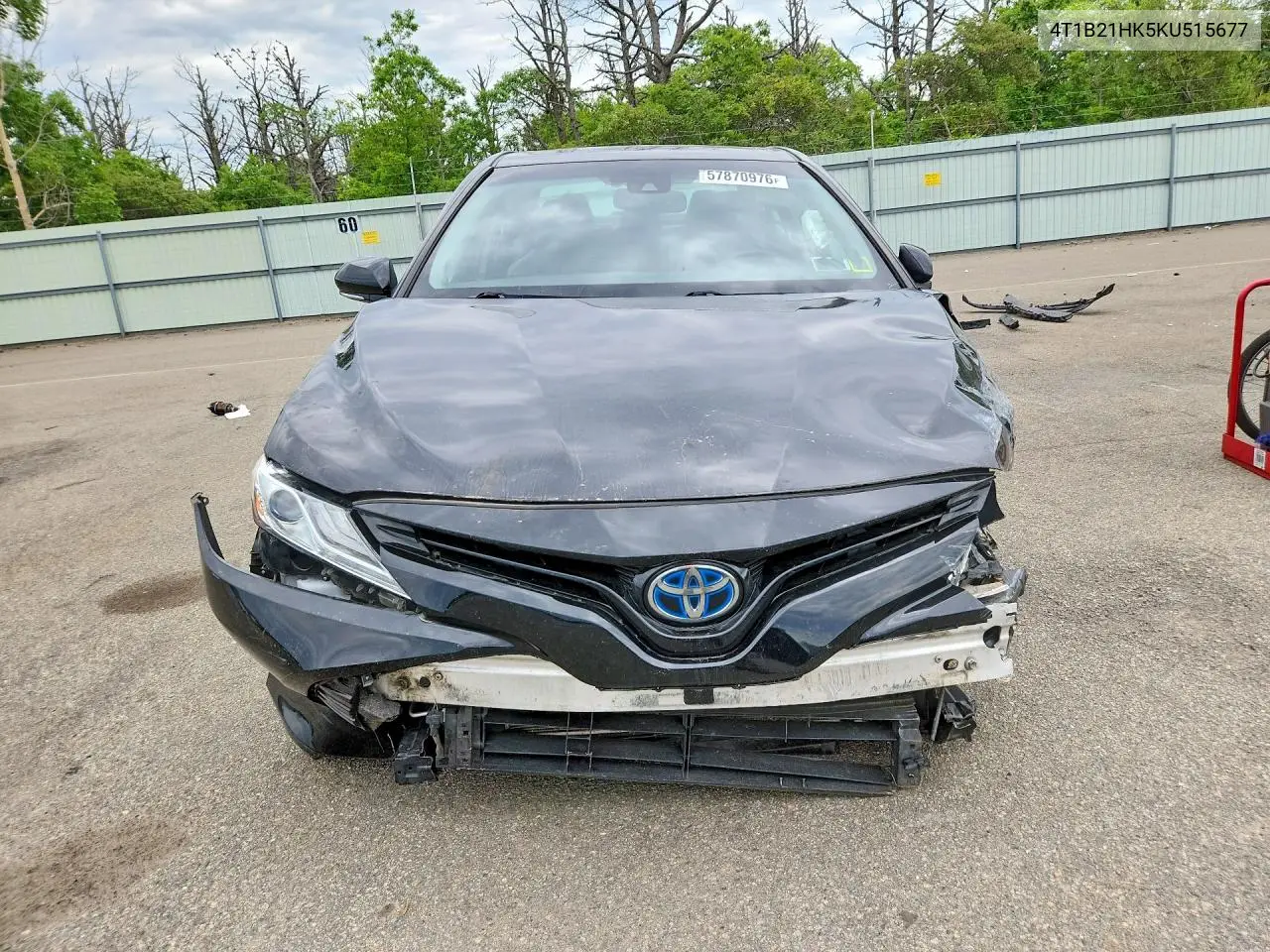 2019 Toyota Camry Hybrid Xle VIN: 4T1B21HK5KU515677 Lot: 57870976
