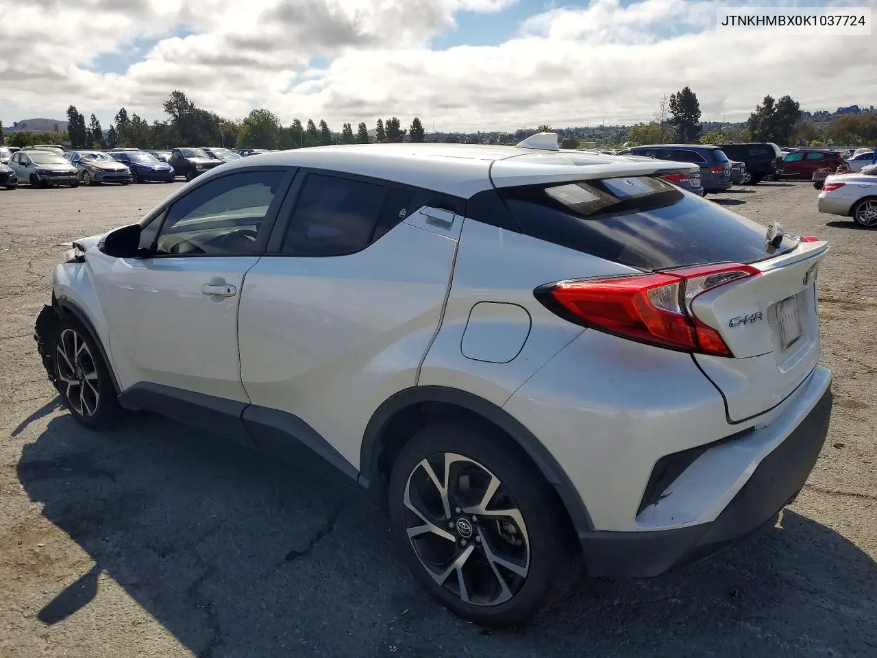 2019 Toyota C-Hr Xle VIN: JTNKHMBX0K1037724 Lot: 57964626