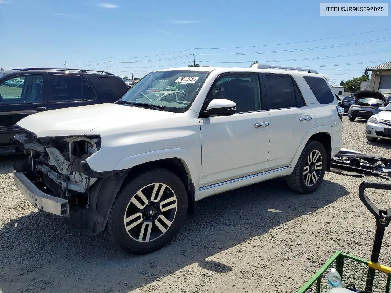 2019 Toyota 4Runner Limited VIN: JTEBU5JR9K5692025 Lot: 58146246