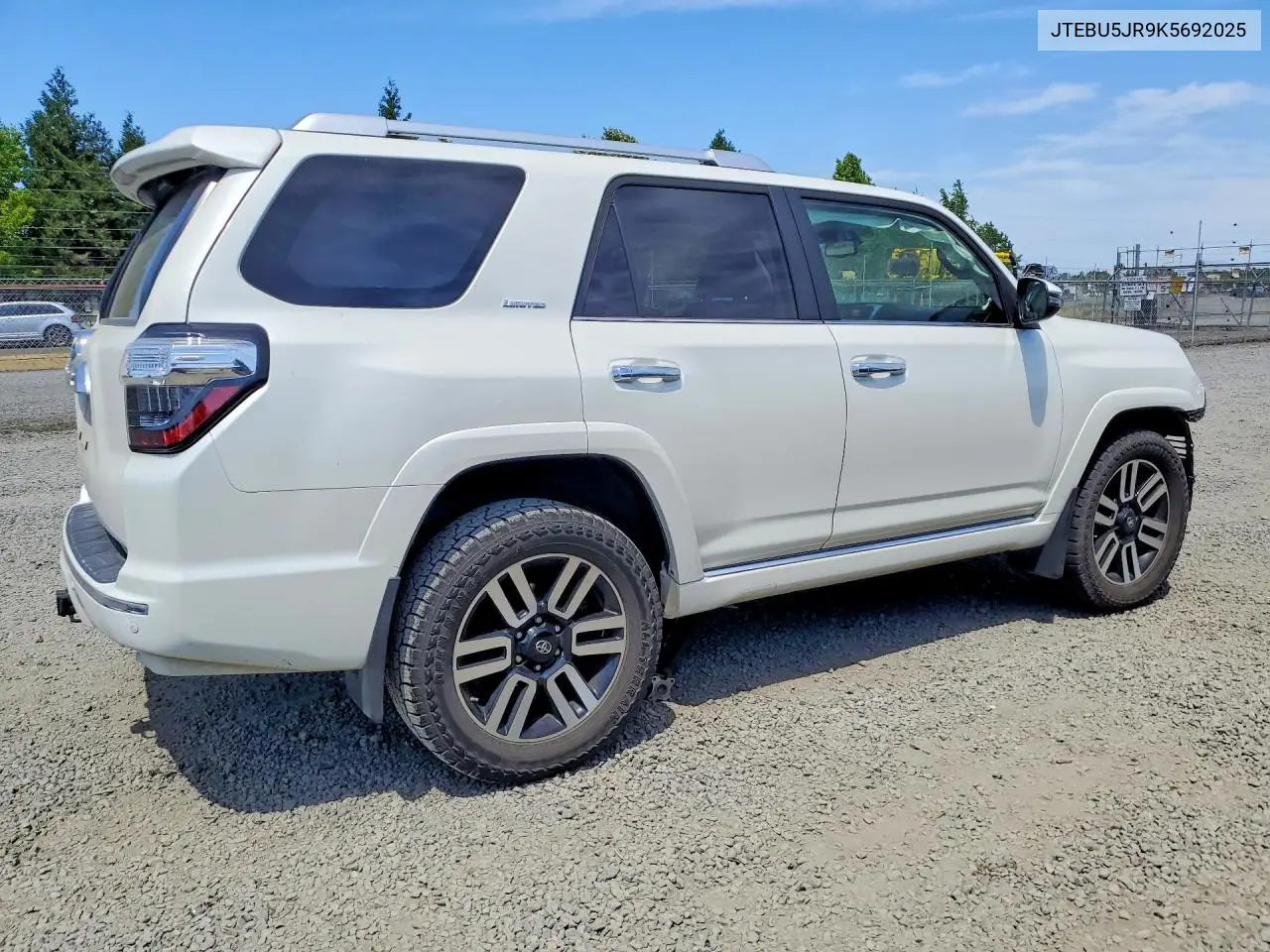 2019 Toyota 4Runner Limited VIN: JTEBU5JR9K5692025 Lot: 58146246