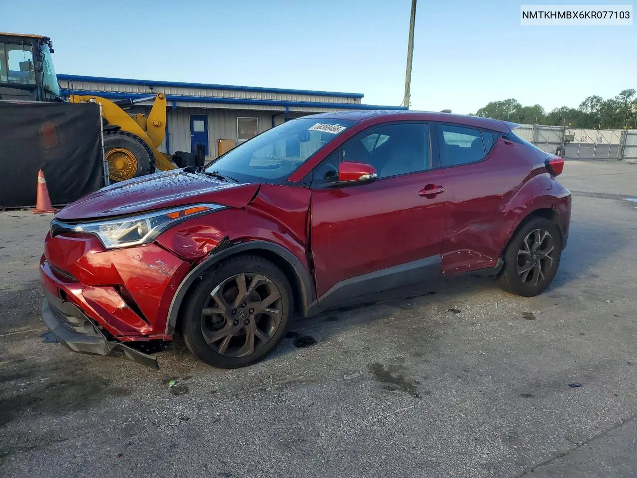 2019 Toyota C-Hr Xle VIN: NMTKHMBX6KR077103 Lot: 58369466
