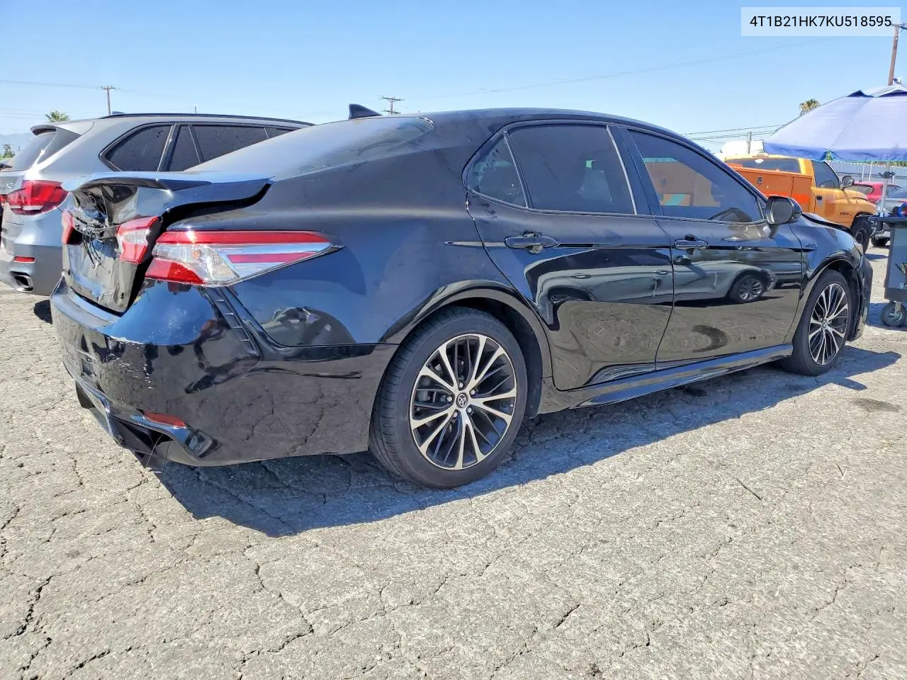 2019 Toyota Camry Hybrid Se VIN: 4T1B21HK7KU518595 Lot: 58469966