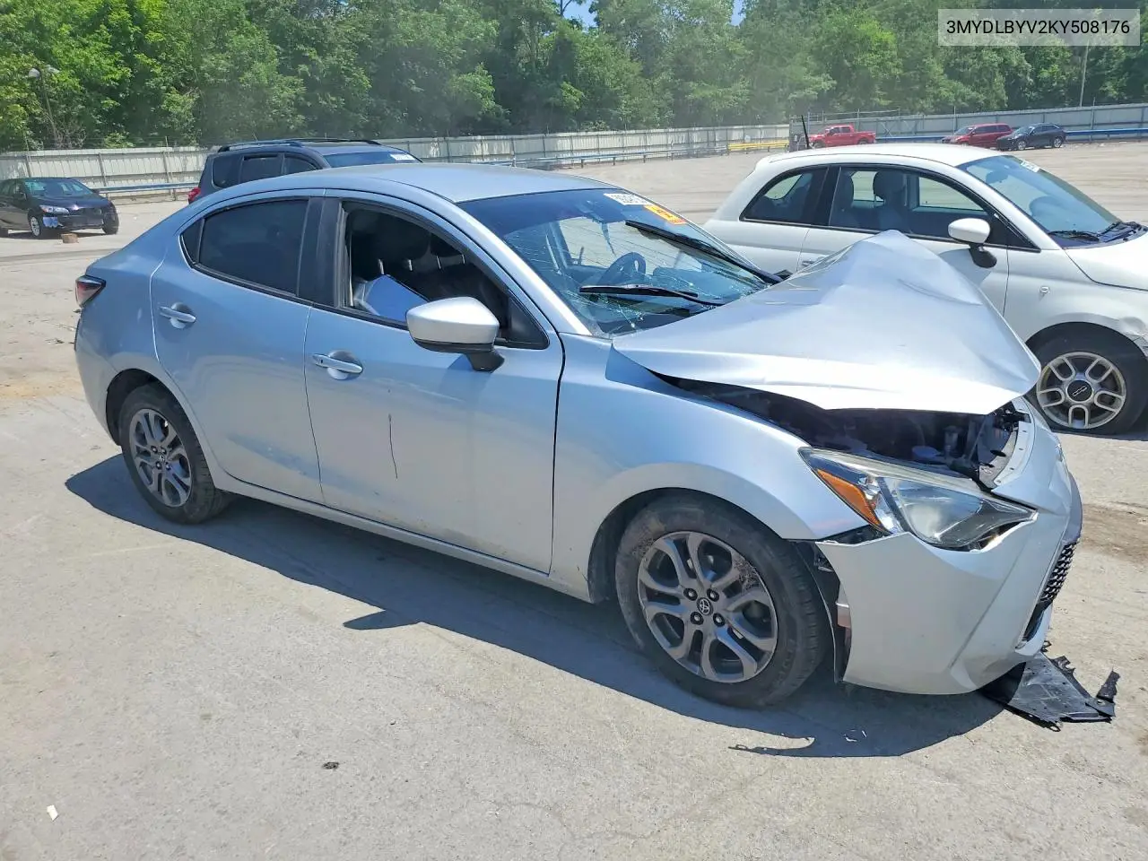 2019 Toyota Yaris Le VIN: 3MYDLBYV2KY508176 Lot: 59249136