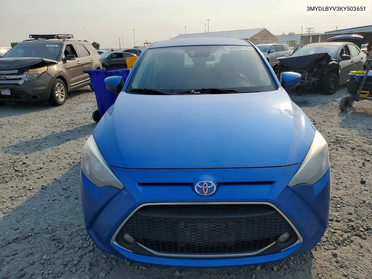 2019 Toyota Yaris Le VIN: 3MYDLBYV3KY503651 Lot: 59908126