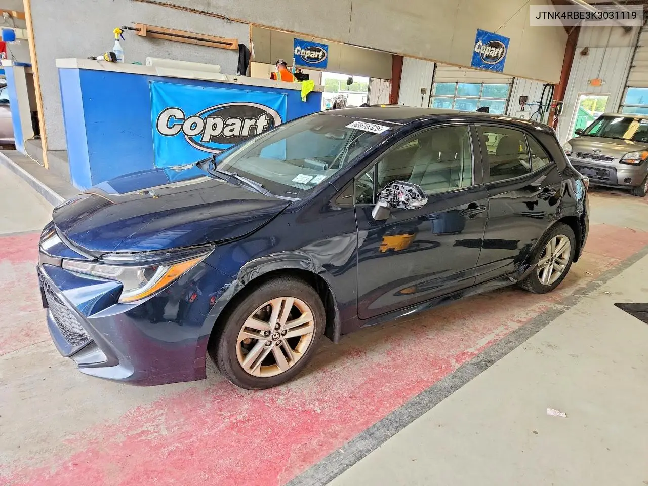 2019 Toyota Corolla Hatchback Se VIN: JTNK4RBE3K3031119 Lot: 60616326
