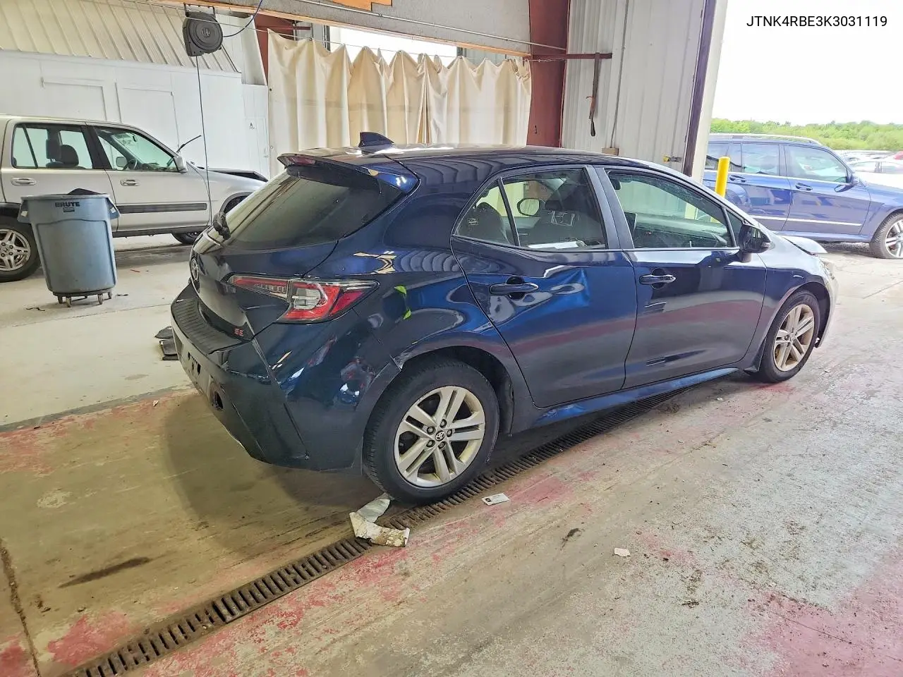 2019 Toyota Corolla Hatchback Se VIN: JTNK4RBE3K3031119 Lot: 60616326