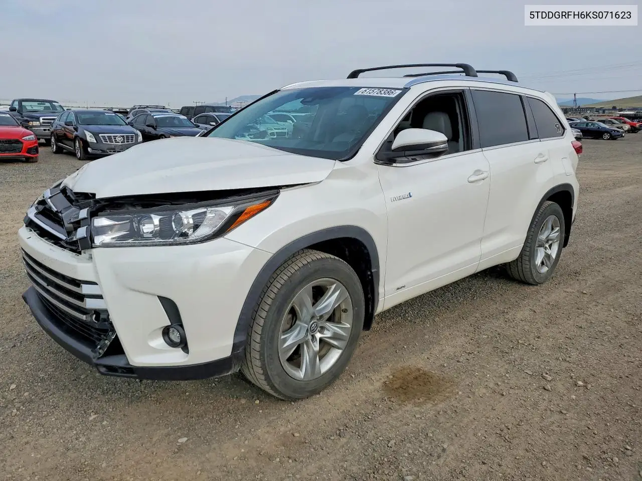 2019 Toyota Highlander Hybrid Limited VIN: 5TDDGRFH6KS071623 Lot: 61578386