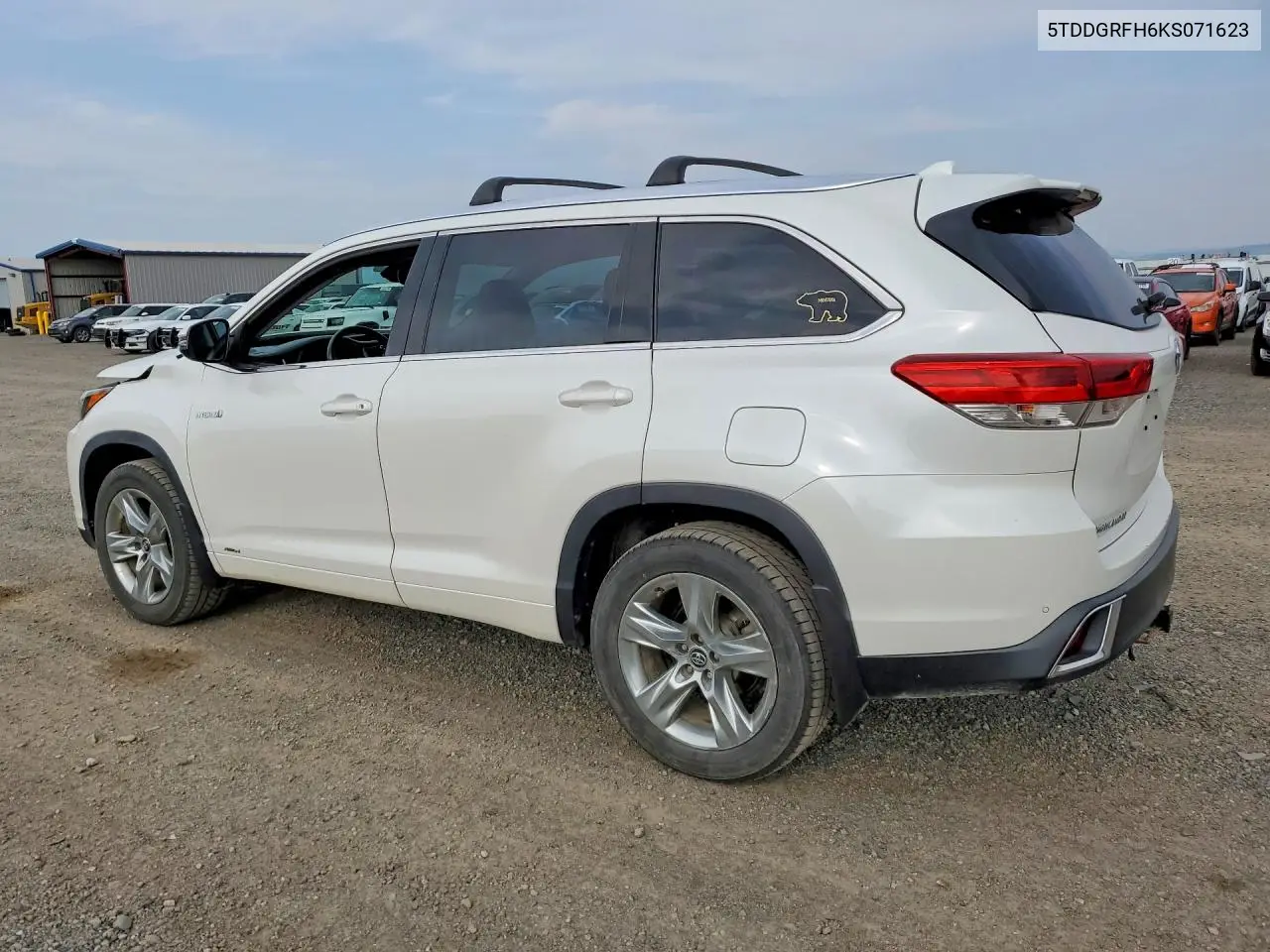 2019 Toyota Highlander Hybrid Limited VIN: 5TDDGRFH6KS071623 Lot: 61578386