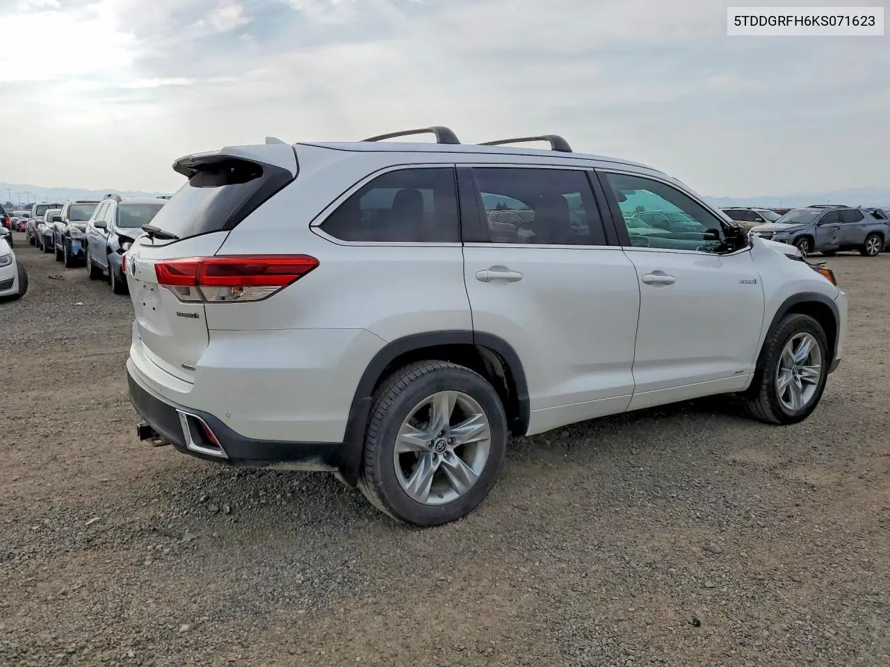 2019 Toyota Highlander Hybrid Limited VIN: 5TDDGRFH6KS071623 Lot: 61578386