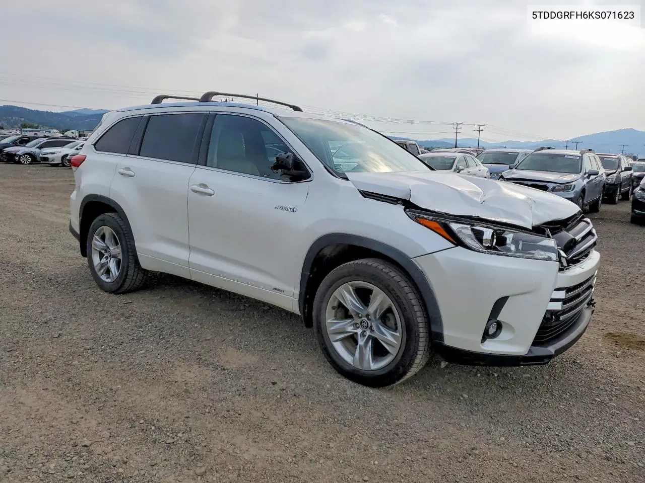 2019 Toyota Highlander Hybrid Limited VIN: 5TDDGRFH6KS071623 Lot: 61578386