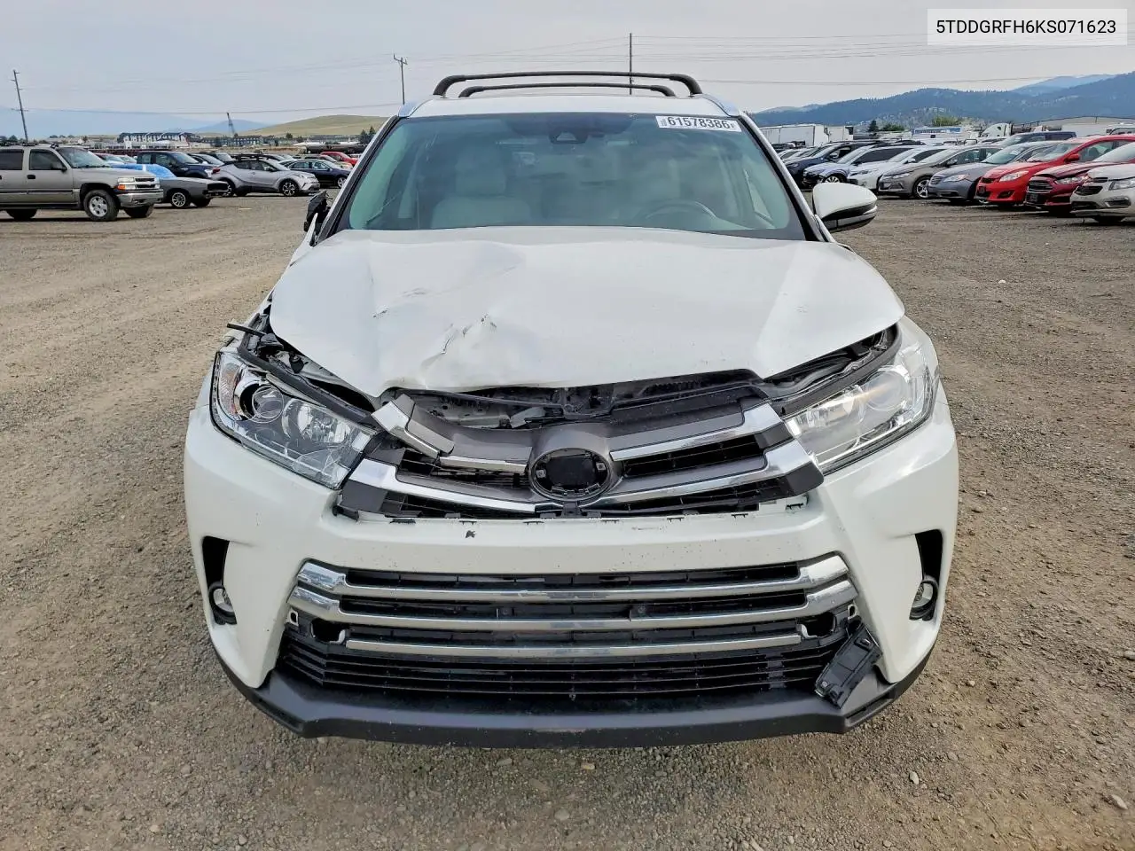 2019 Toyota Highlander Hybrid Limited VIN: 5TDDGRFH6KS071623 Lot: 61578386