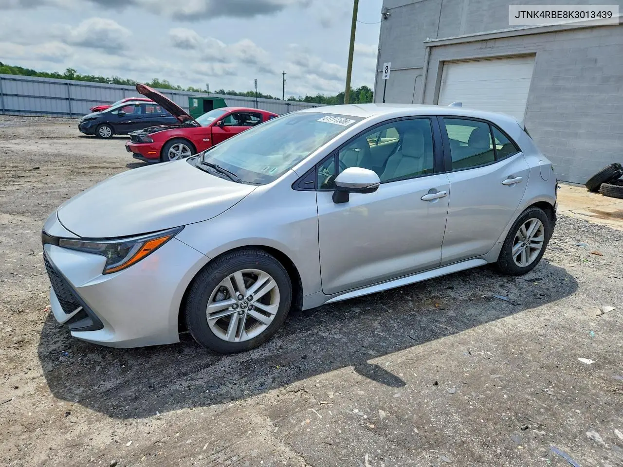 2019 Toyota Corolla Hatchback Se VIN: JTNK4RBE8K3013439 Lot: 61771586