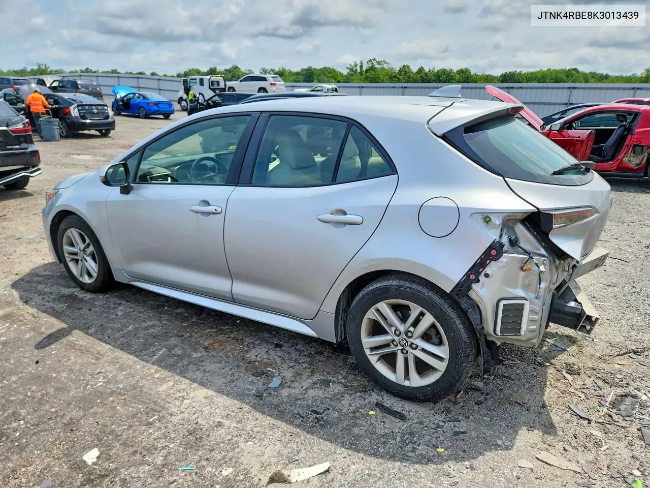 2019 Toyota Corolla Hatchback Se VIN: JTNK4RBE8K3013439 Lot: 61771586