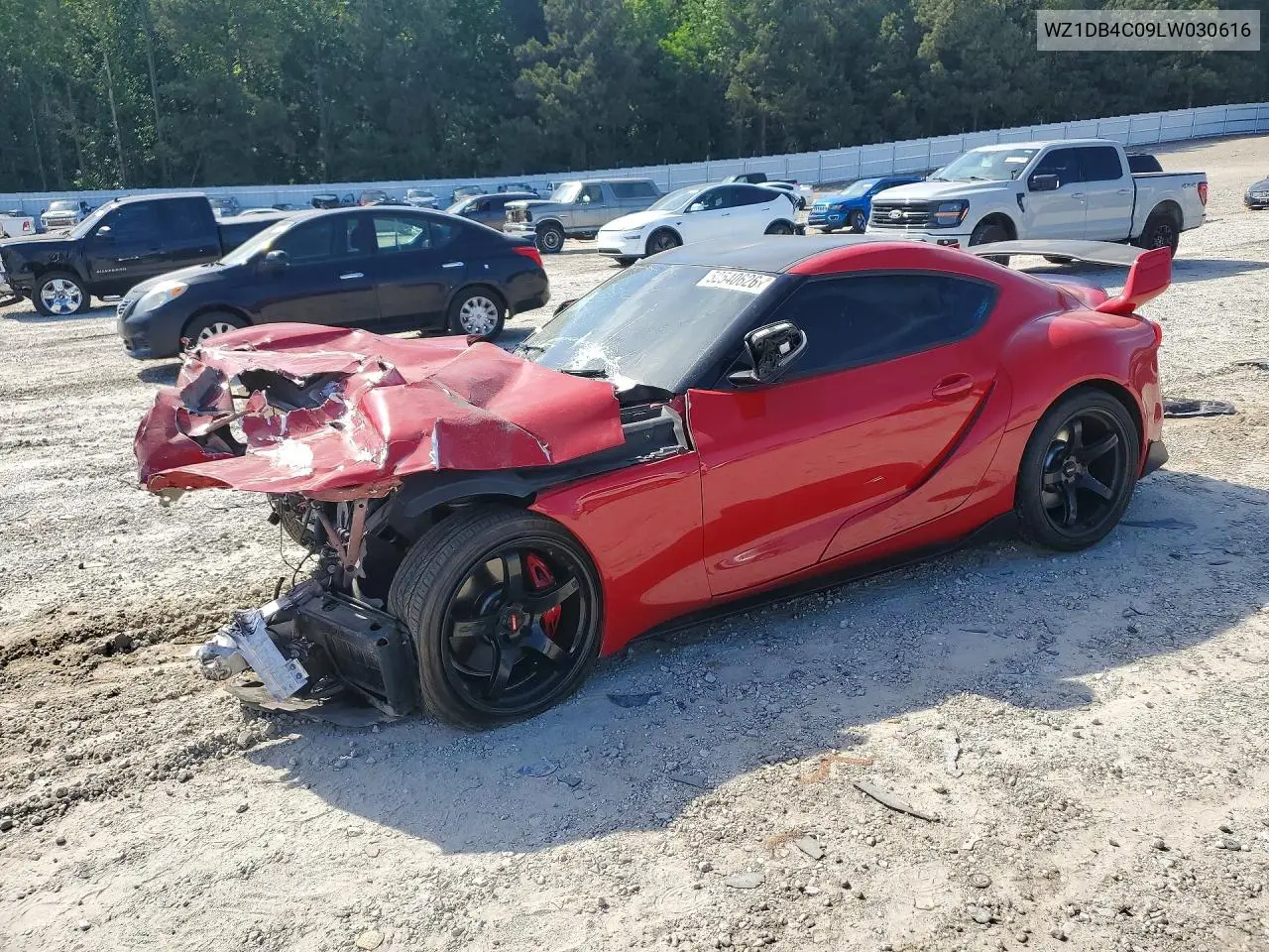 2020 Toyota Gr Supra 3.0 Premium VIN: WZ1DB4C09LW030616 Lot: 52540626