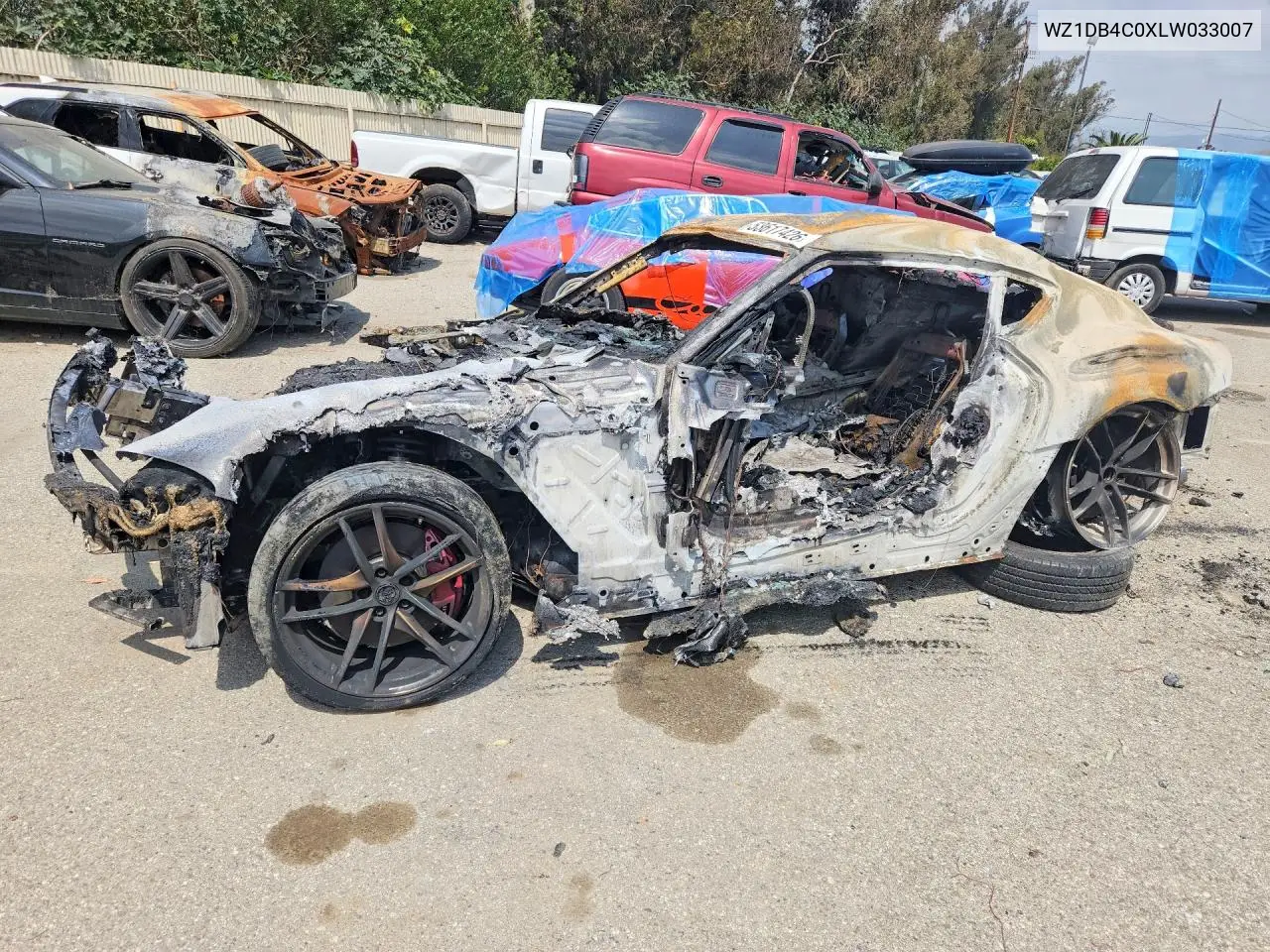 2020 Toyota Gr Supra 3.0 Premium VIN: WZ1DB4C0XLW033007 Lot: 53617426