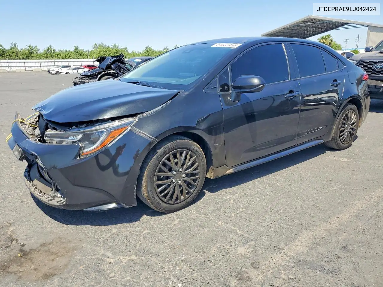 2020 Toyota Corolla Le VIN: JTDEPRAE9LJ042424 Lot: 54023456
