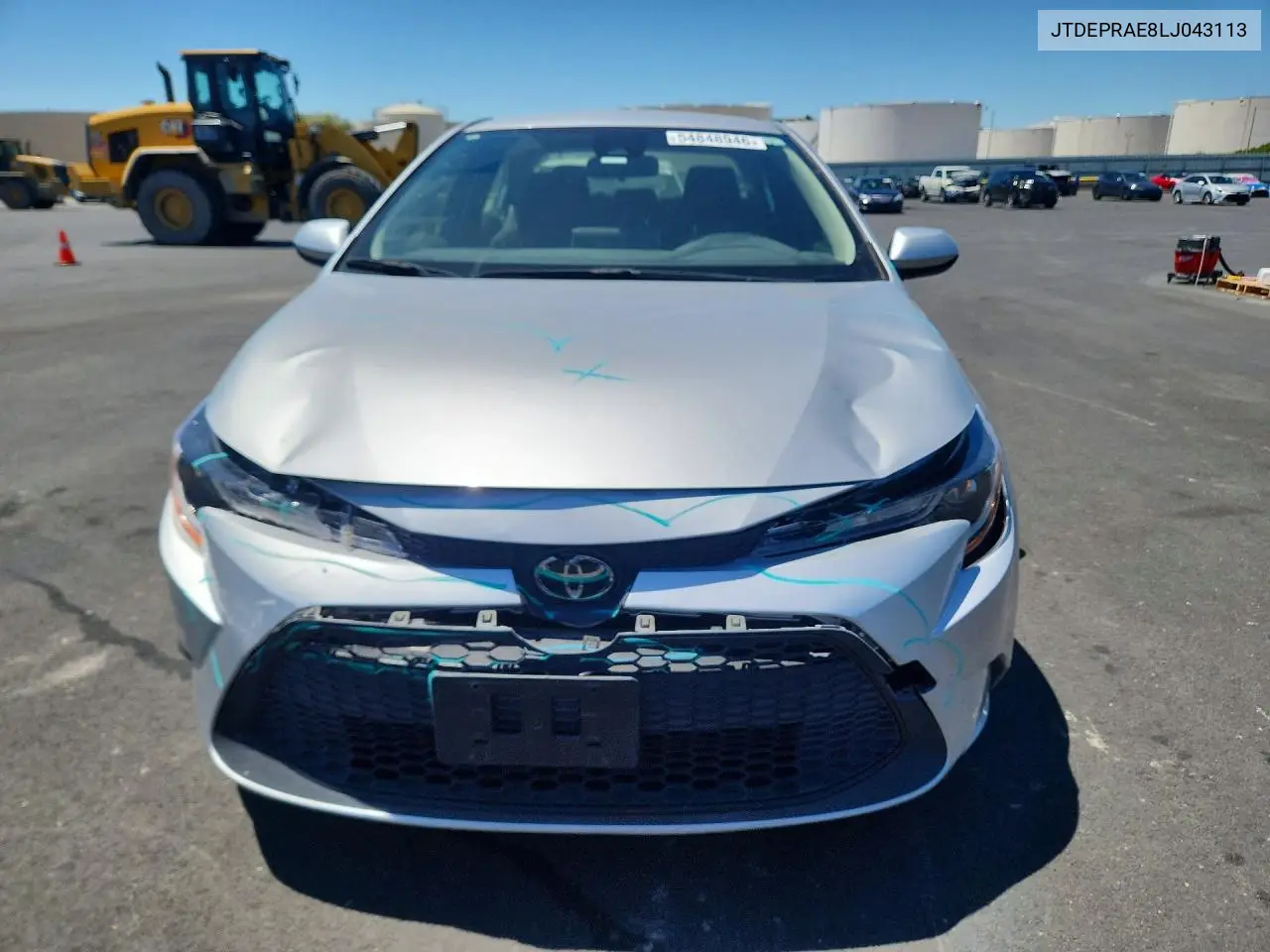 2020 Toyota Corolla Le VIN: JTDEPRAE8LJ043113 Lot: 54848946