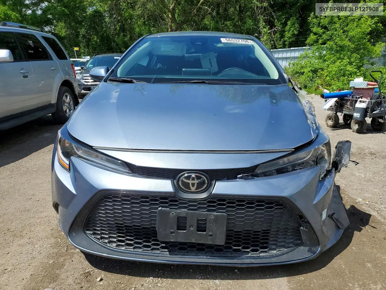 2020 Toyota Corolla Le VIN: 5YFBPRBE3LP121908 Lot: 56532706