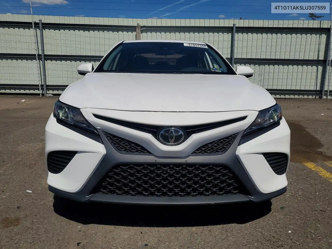 2020 Toyota Camry Se VIN: 4T1G11AK5LU307559 Lot: 57052946