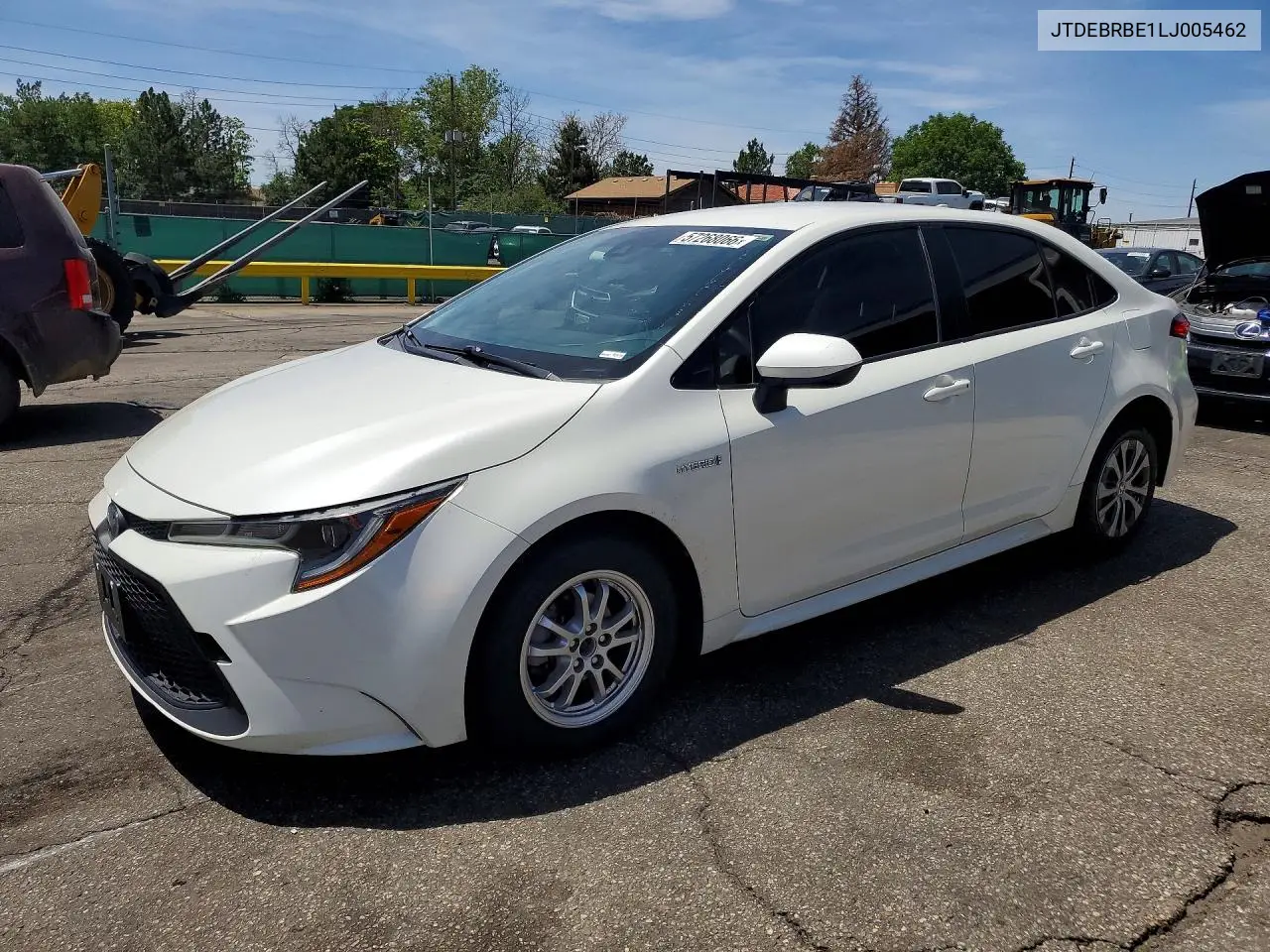 2020 Toyota Corolla Le VIN: JTDEBRBE1LJ005462 Lot: 57268066