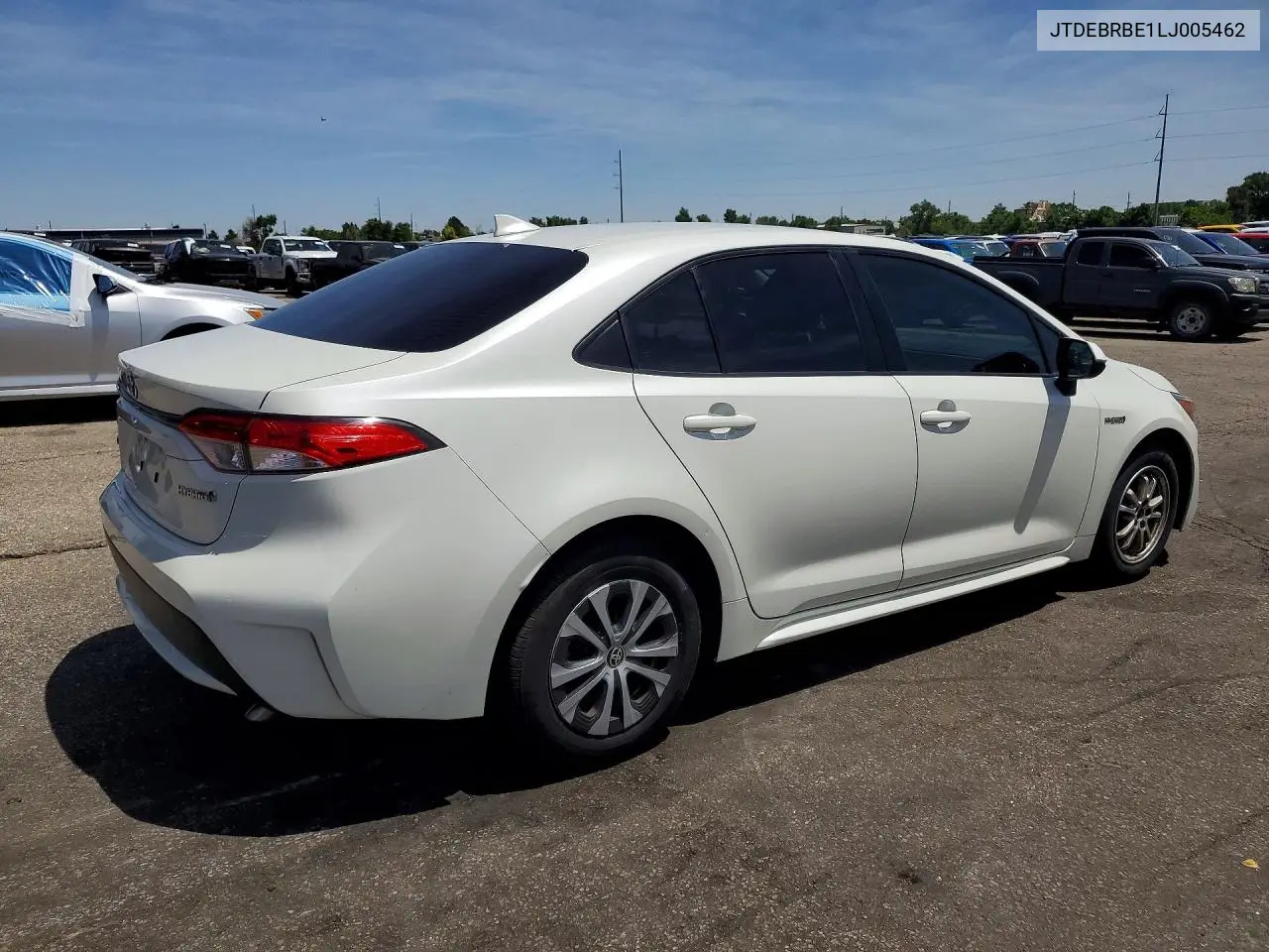 2020 Toyota Corolla Le VIN: JTDEBRBE1LJ005462 Lot: 57268066