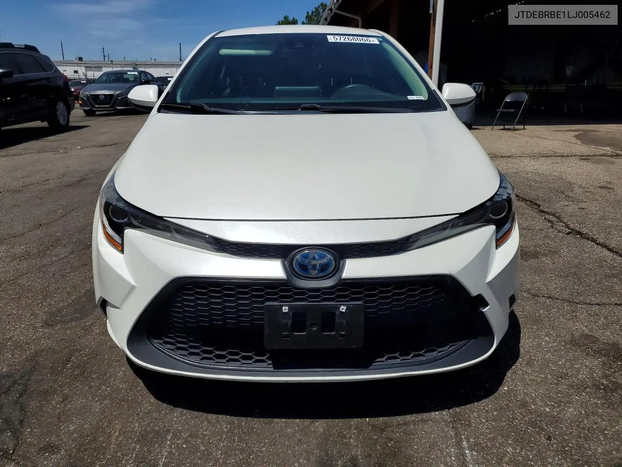 2020 Toyota Corolla Le VIN: JTDEBRBE1LJ005462 Lot: 57268066