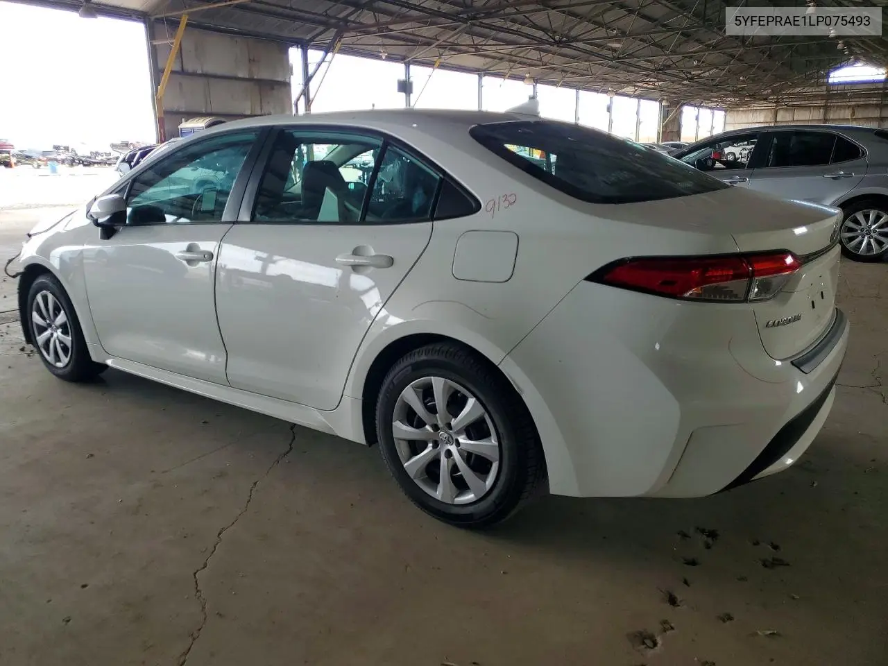 2020 Toyota Corolla Le VIN: 5YFEPRAE1LP075493 Lot: 58318656
