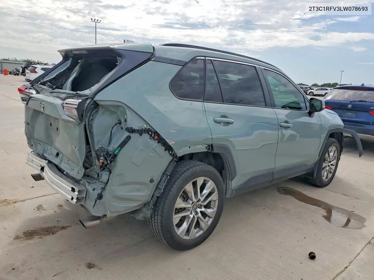 2020 Toyota Rav4 Xle Premium VIN: 2T3C1RFV3LW078693 Lot: 58382516