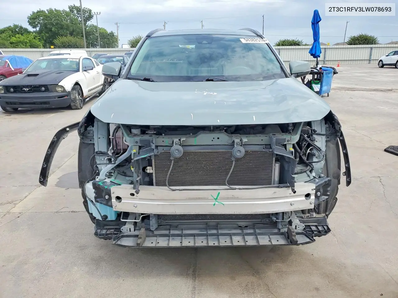 2020 Toyota Rav4 Xle Premium VIN: 2T3C1RFV3LW078693 Lot: 58382516