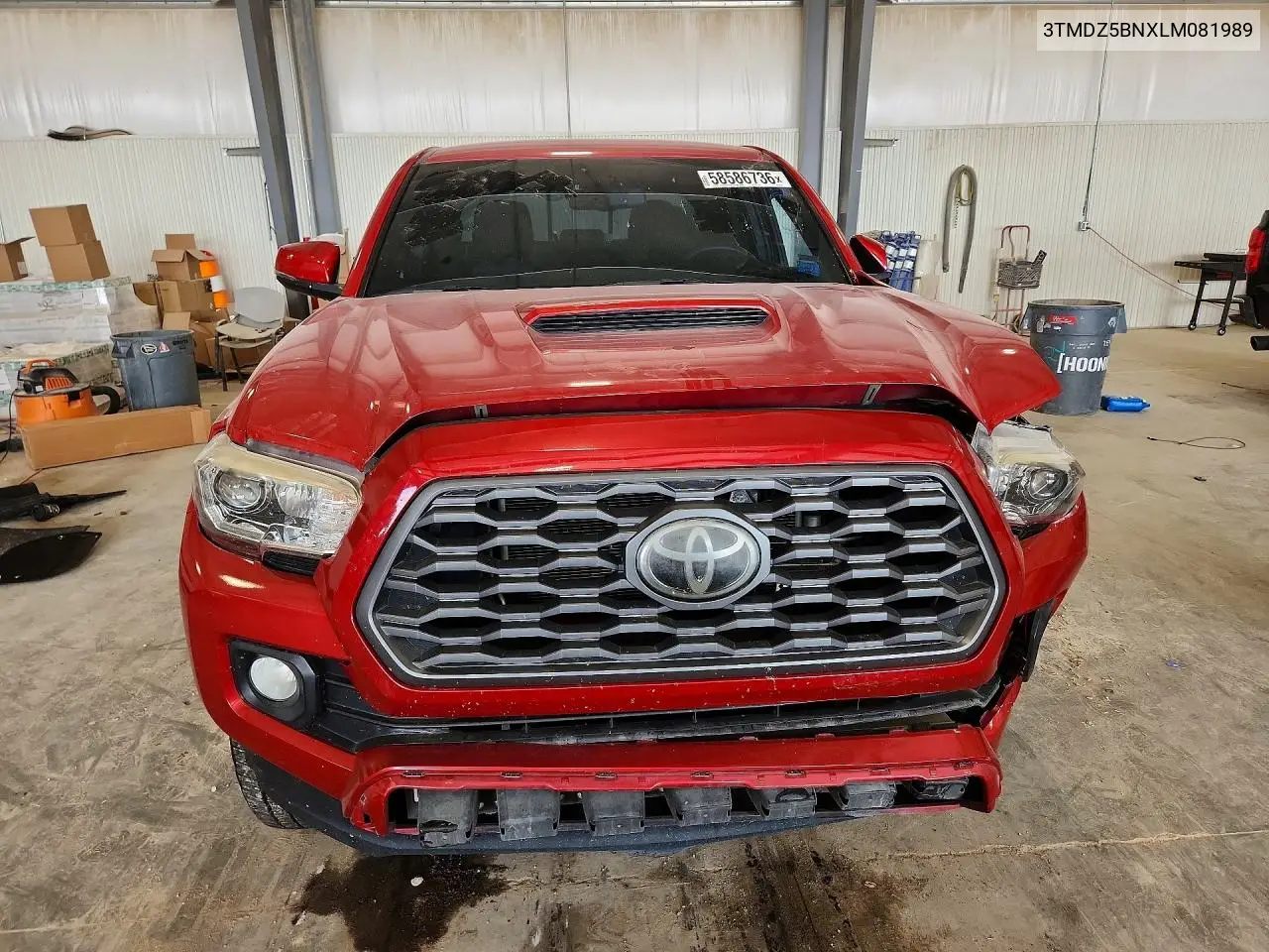 2020 Toyota Tacoma Trd Sport VIN: 3TMDZ5BNXLM081989 Lot: 58586736