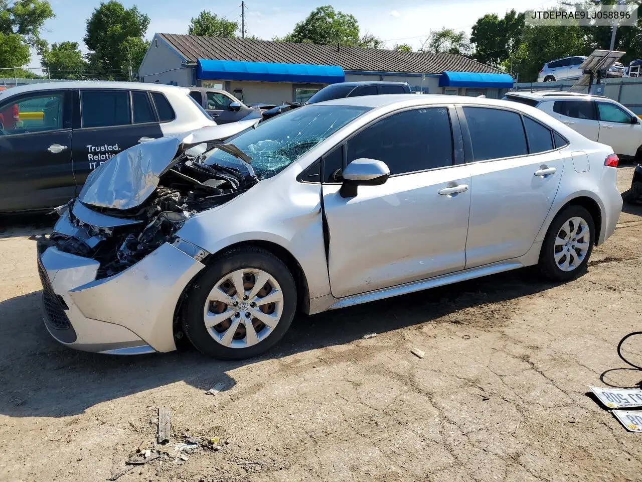 2020 Toyota Corolla Le VIN: JTDEPRAE9LJ058896 Lot: 58597446