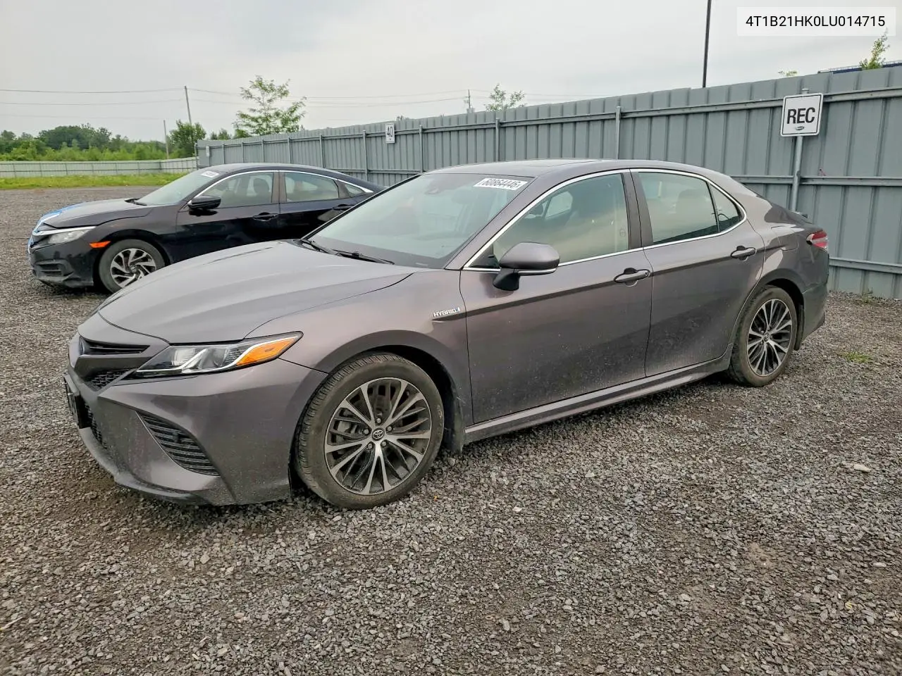 2020 Toyota Camry Hybrid Se VIN: 4T1B21HK0LU014715 Lot: 60864446