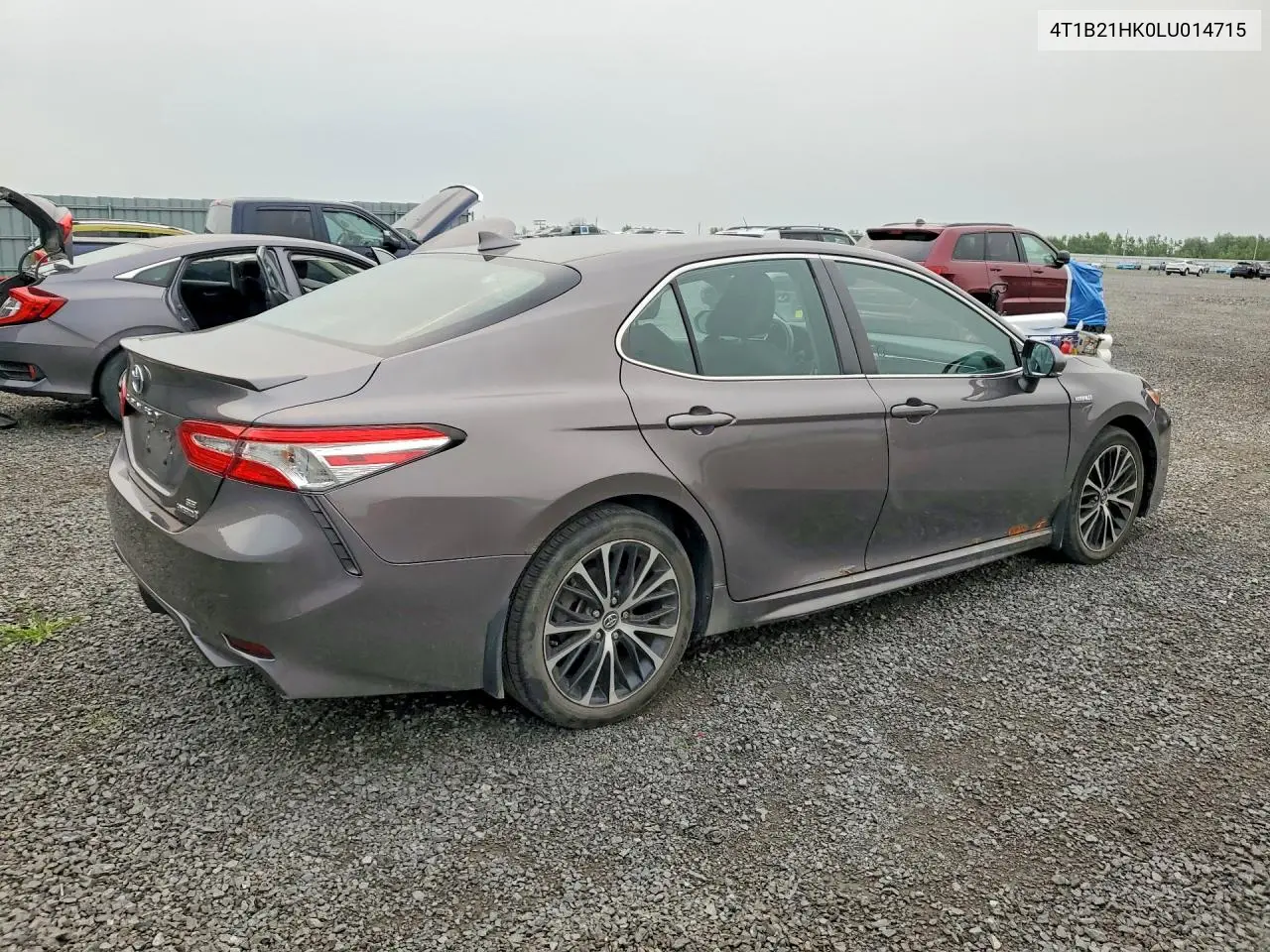 2020 Toyota Camry Hybrid Se VIN: 4T1B21HK0LU014715 Lot: 60864446