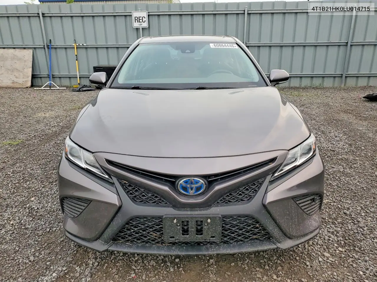 2020 Toyota Camry Hybrid Se VIN: 4T1B21HK0LU014715 Lot: 60864446